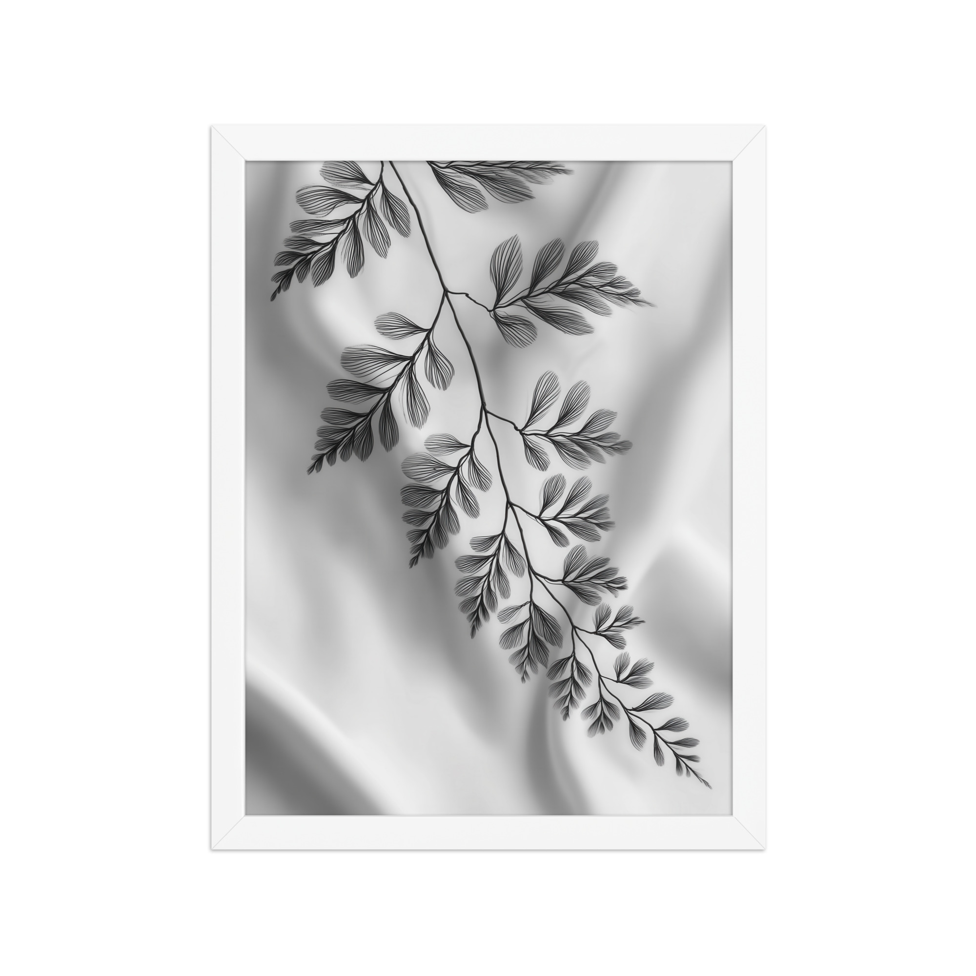 Fern of Still Shadows — Botanical Ink Wall Decor — Framed Poster - Image 11
