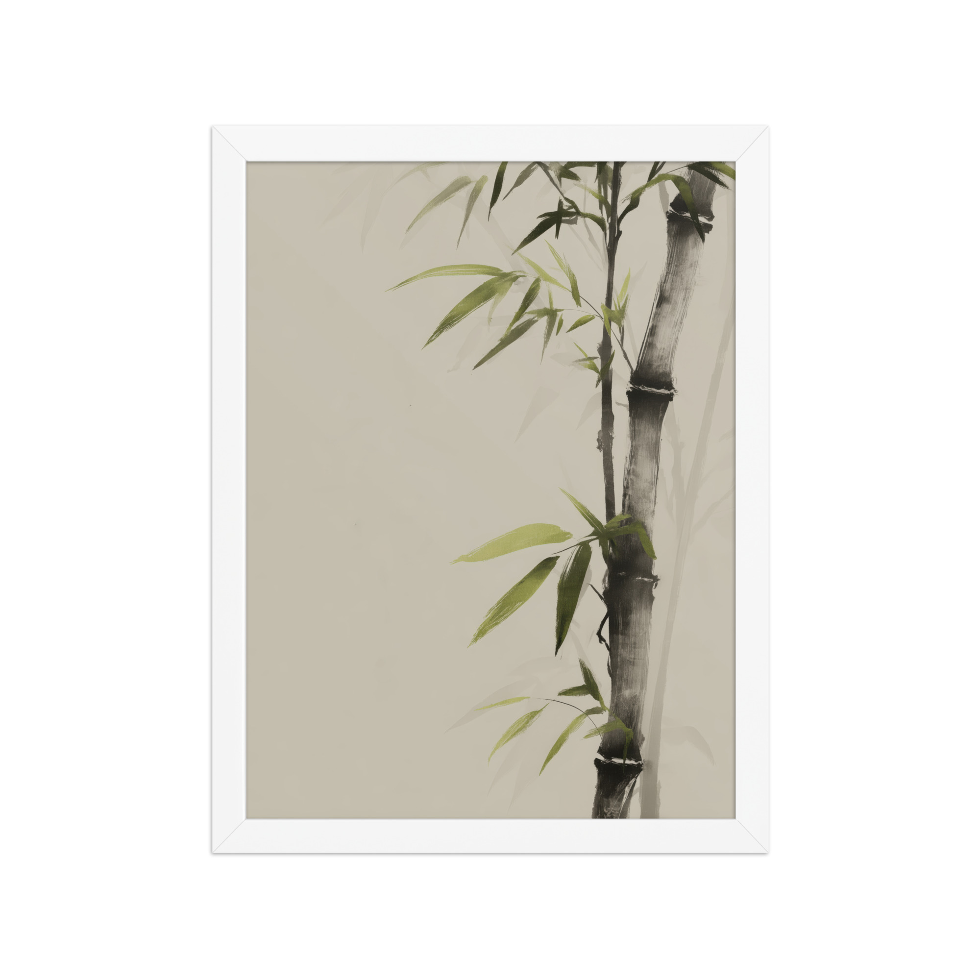 Bamboo Silence — Sumi-e Botanical Zen Wall Decor — Framed Poster - Image 19
