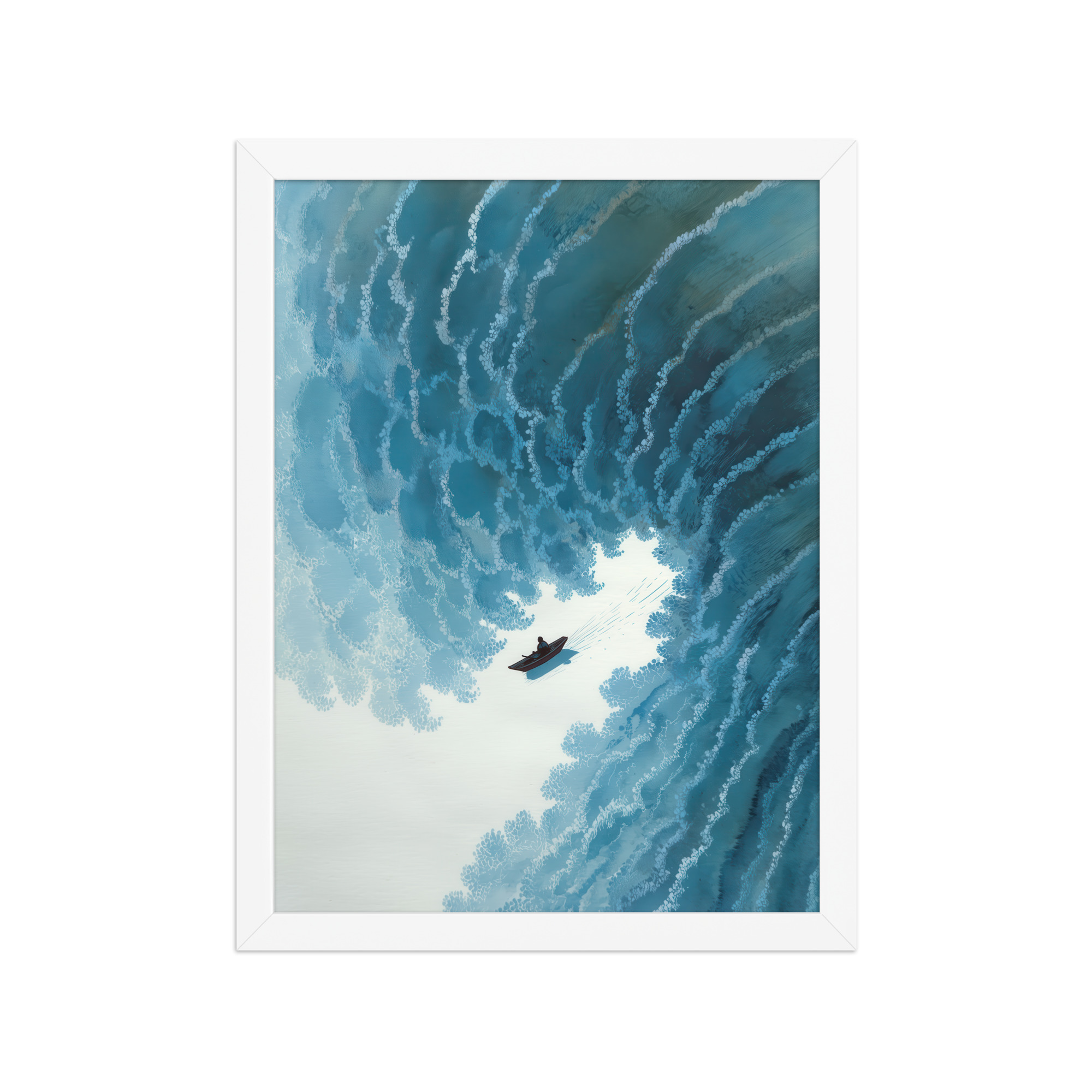 Through the Wave’s Eye – Ukiyo-e Wall Art Print – Framed Poster - Image 19