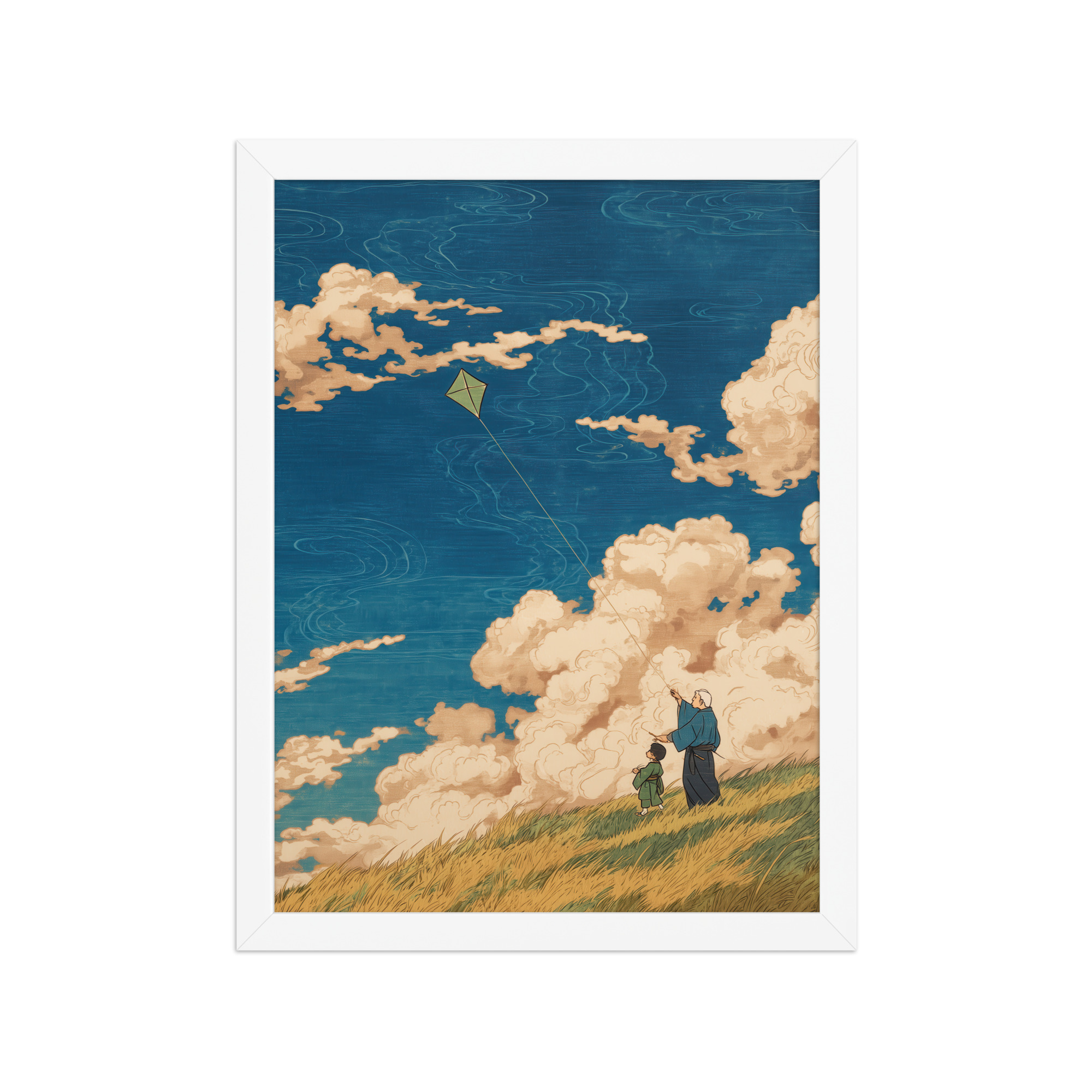 Skybound Whispers – Ukiyo-e Wall Art Print – Framed Poster - Image 19