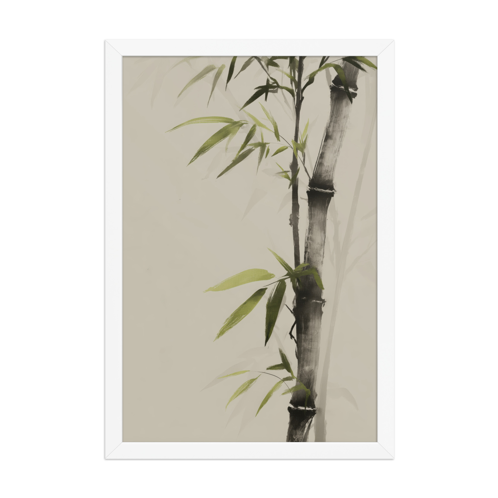 Bamboo Silence — Sumi-e Botanical Zen Wall Decor — Framed Poster - Image 20
