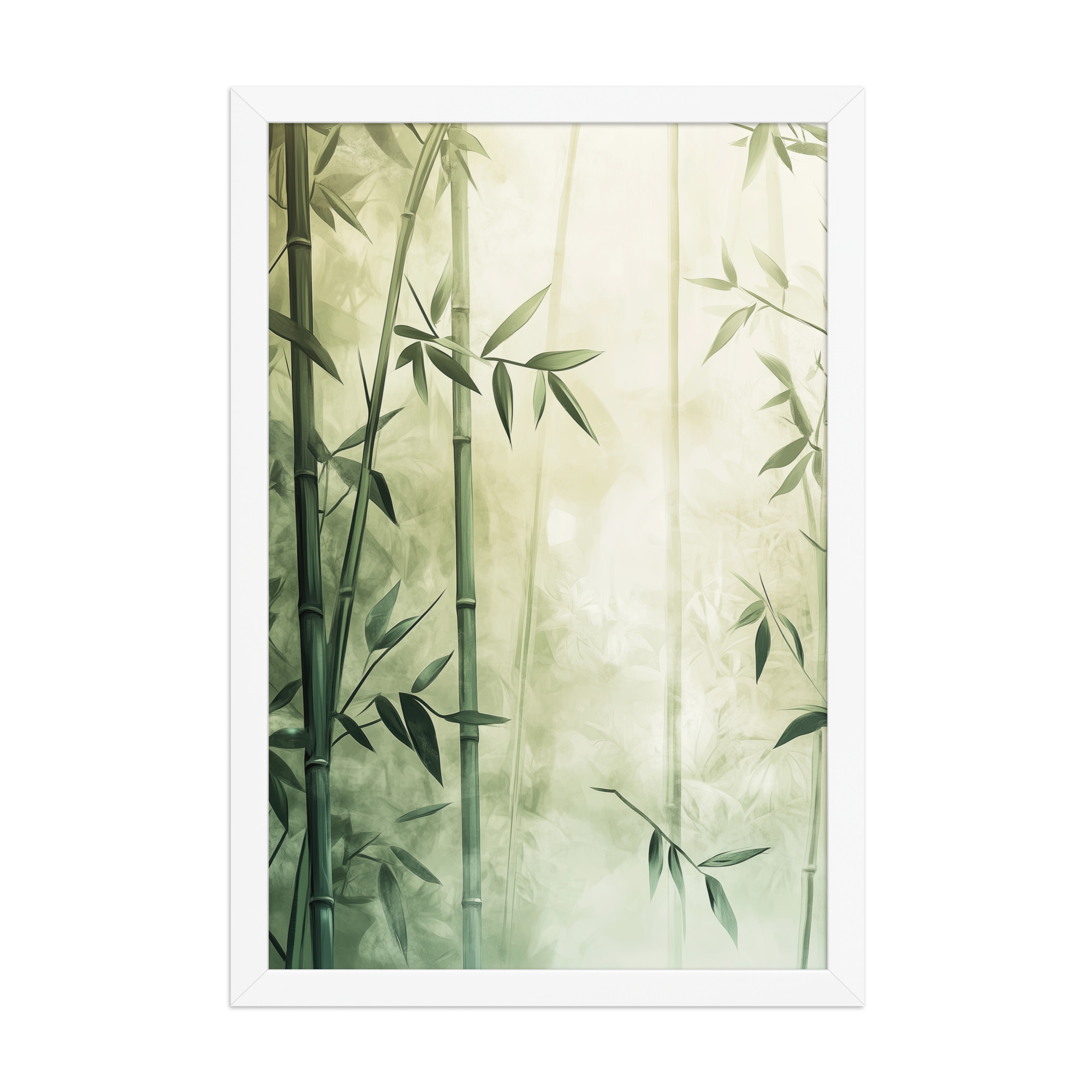 Whispering Bamboo Forest — Japandi Nature Botanical Wall Decor — Framed Poster - Image 14