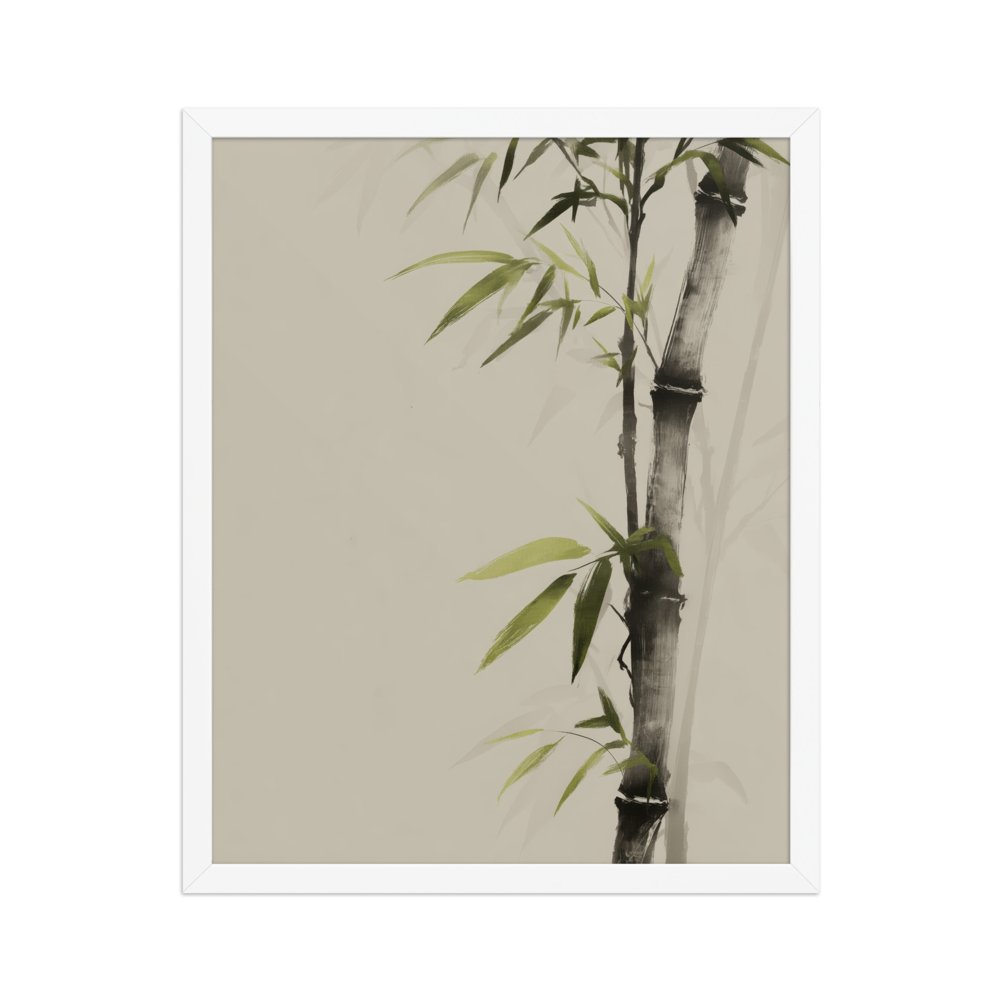 Bamboo Silence — Sumi-e Botanical Zen Wall Decor — Framed Poster - Image 21