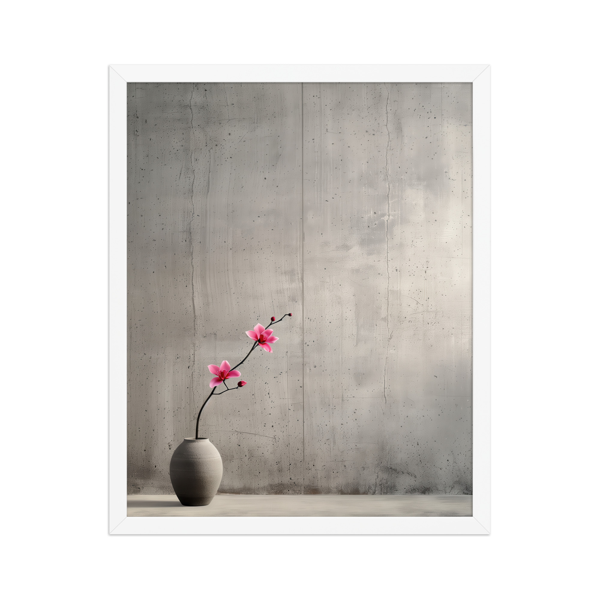 Blossom Curve in Ikebana — Minimal Floral Wall Art — Framed Poster - Image 9