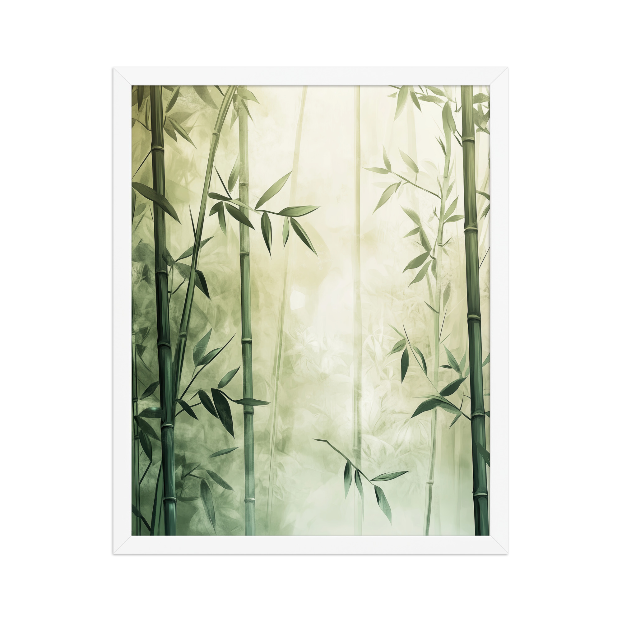 Whispering Bamboo Forest — Japandi Nature Botanical Wall Decor — Framed Poster - Image 15