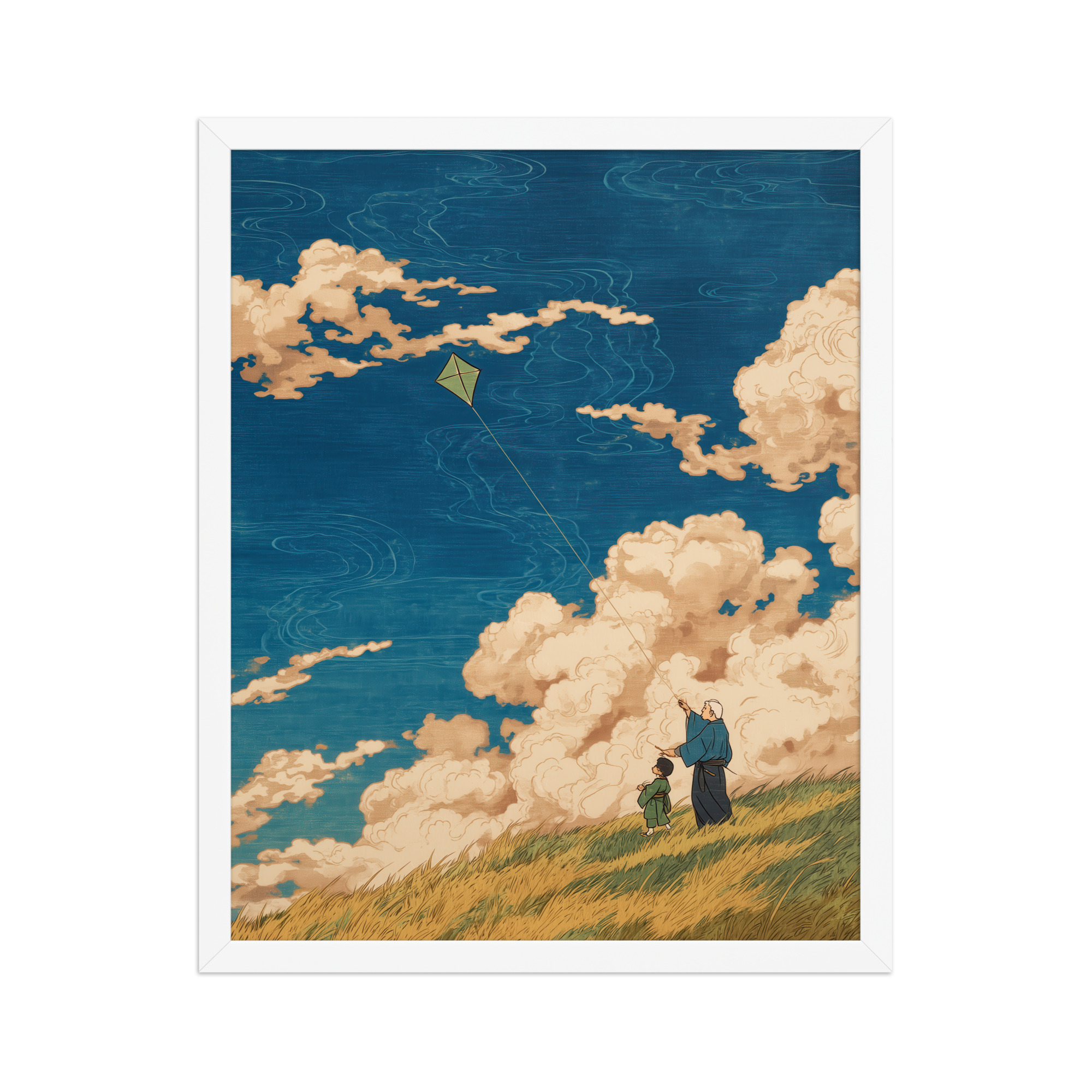 Skybound Whispers – Ukiyo-e Wall Art Print – Framed Poster - Image 21