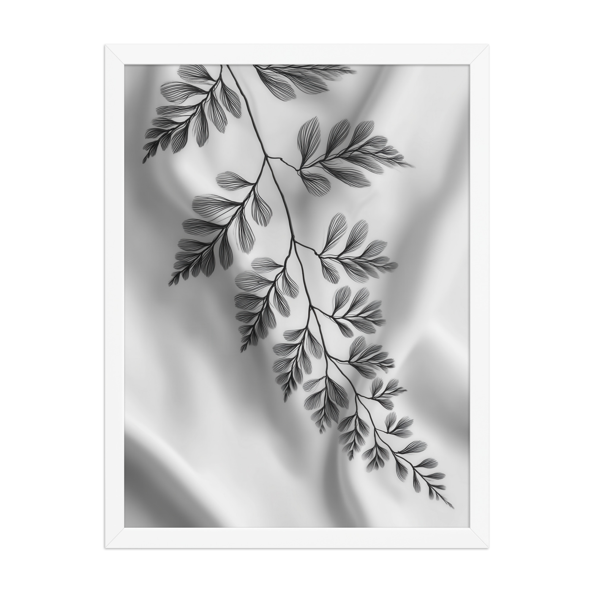 Fern of Still Shadows — Botanical Ink Wall Decor — Framed Poster - Image 13