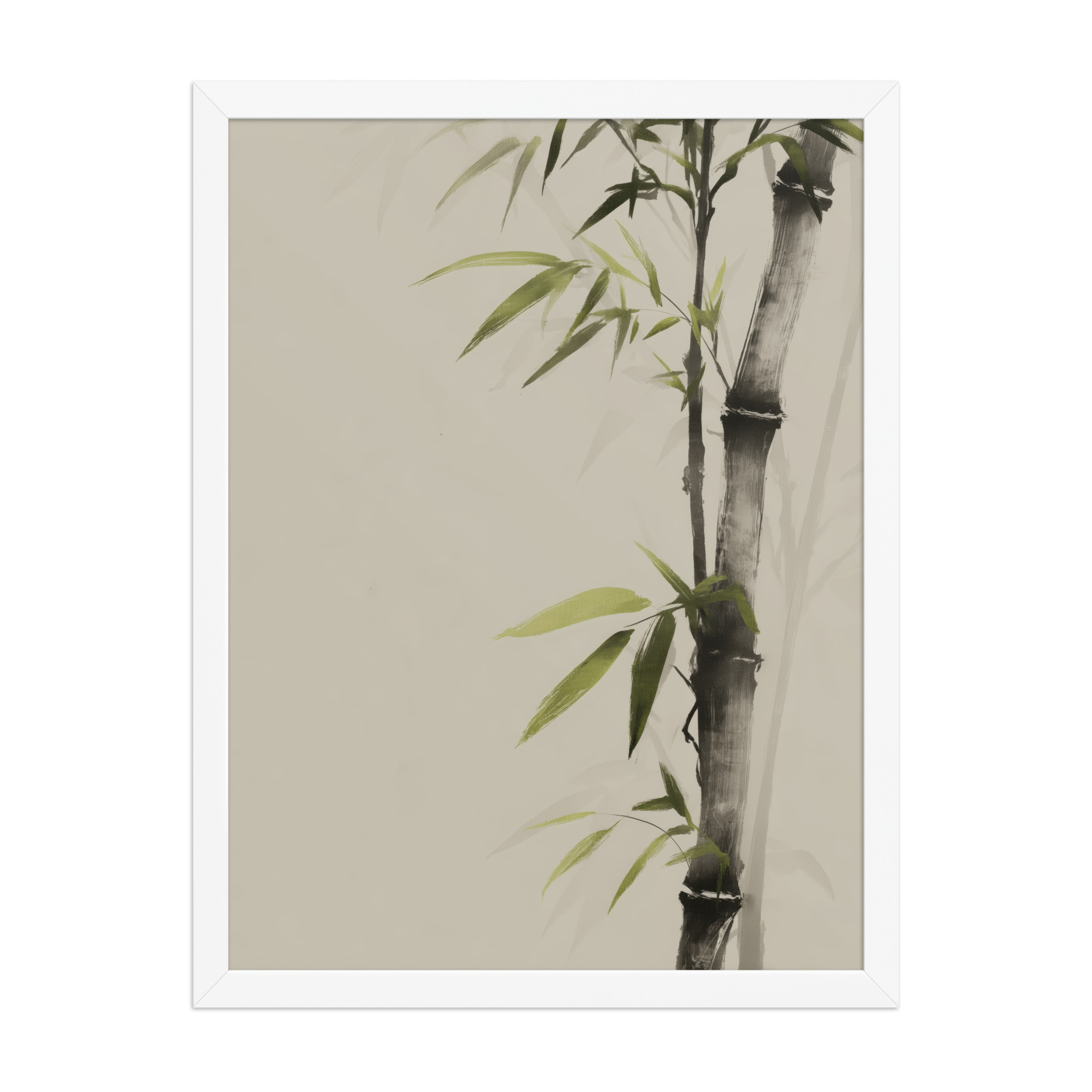Bamboo Silence — Sumi-e Botanical Zen Wall Decor — Framed Poster - Image 22