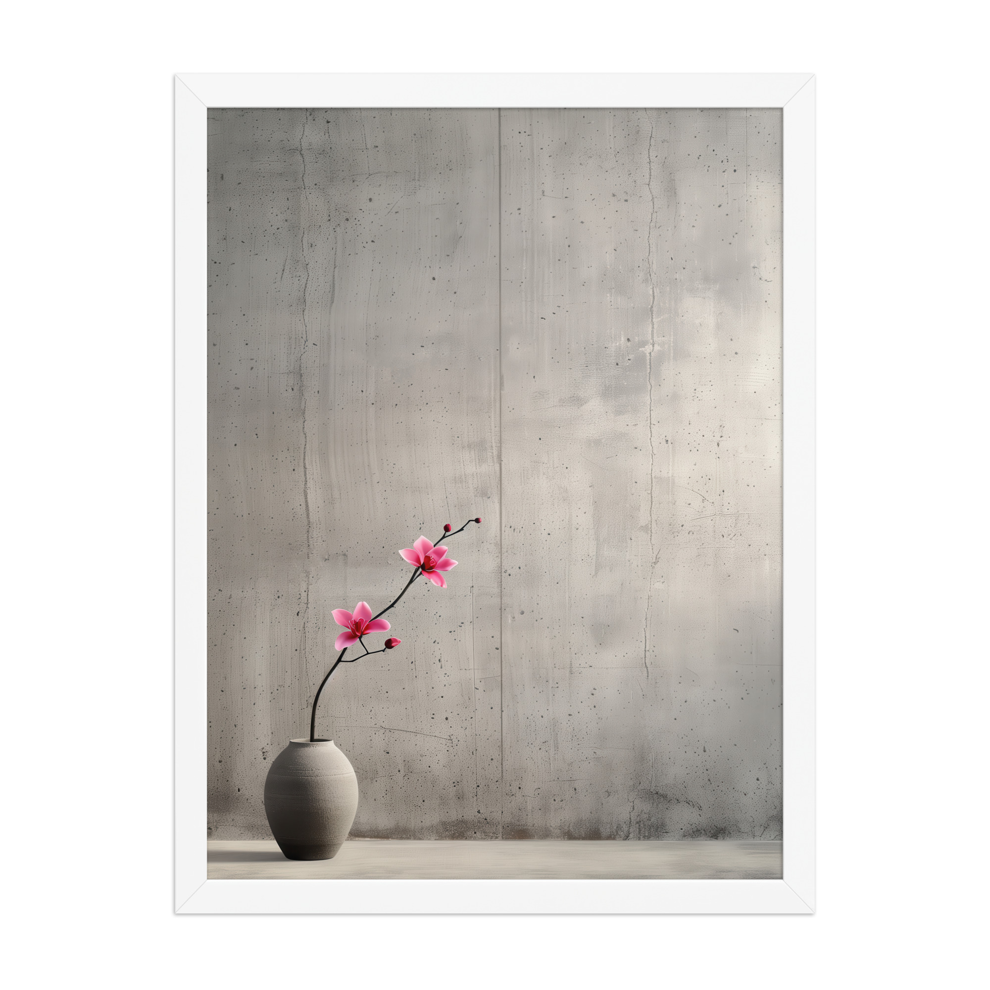 Blossom Curve in Ikebana — Minimal Floral Wall Art — Framed Poster - Image 10
