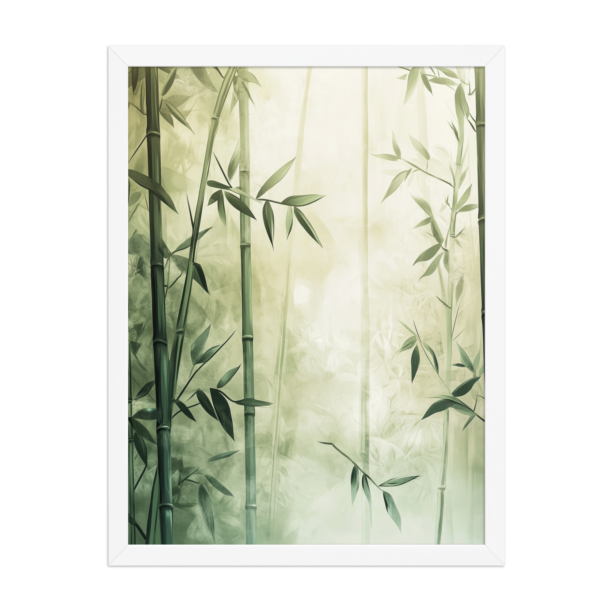 Whispering Bamboo Forest — Japandi Nature Botanical Wall Decor — Framed Poster - Image 16