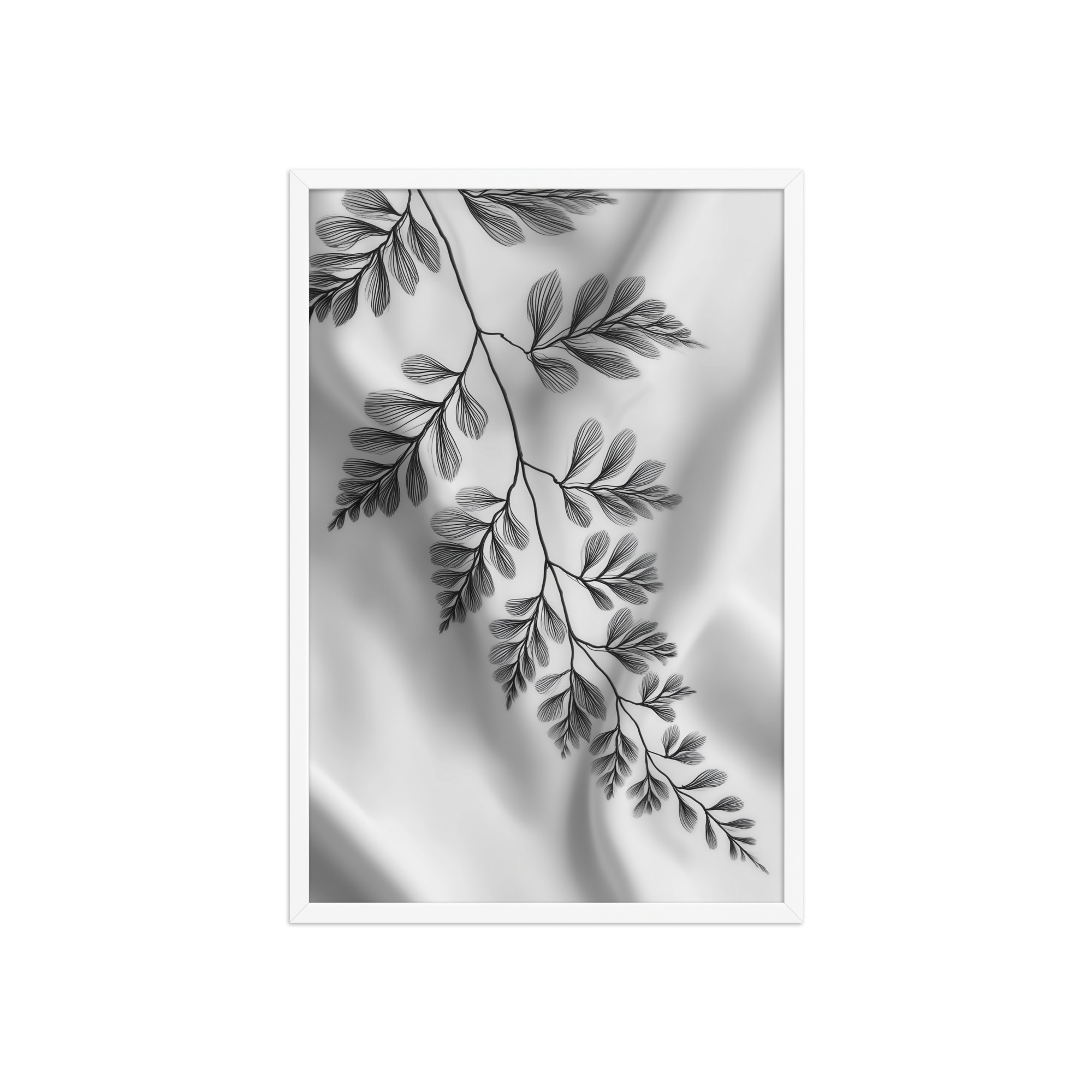 Fern of Still Shadows — Botanical Ink Wall Decor — Framed Poster - Image 14