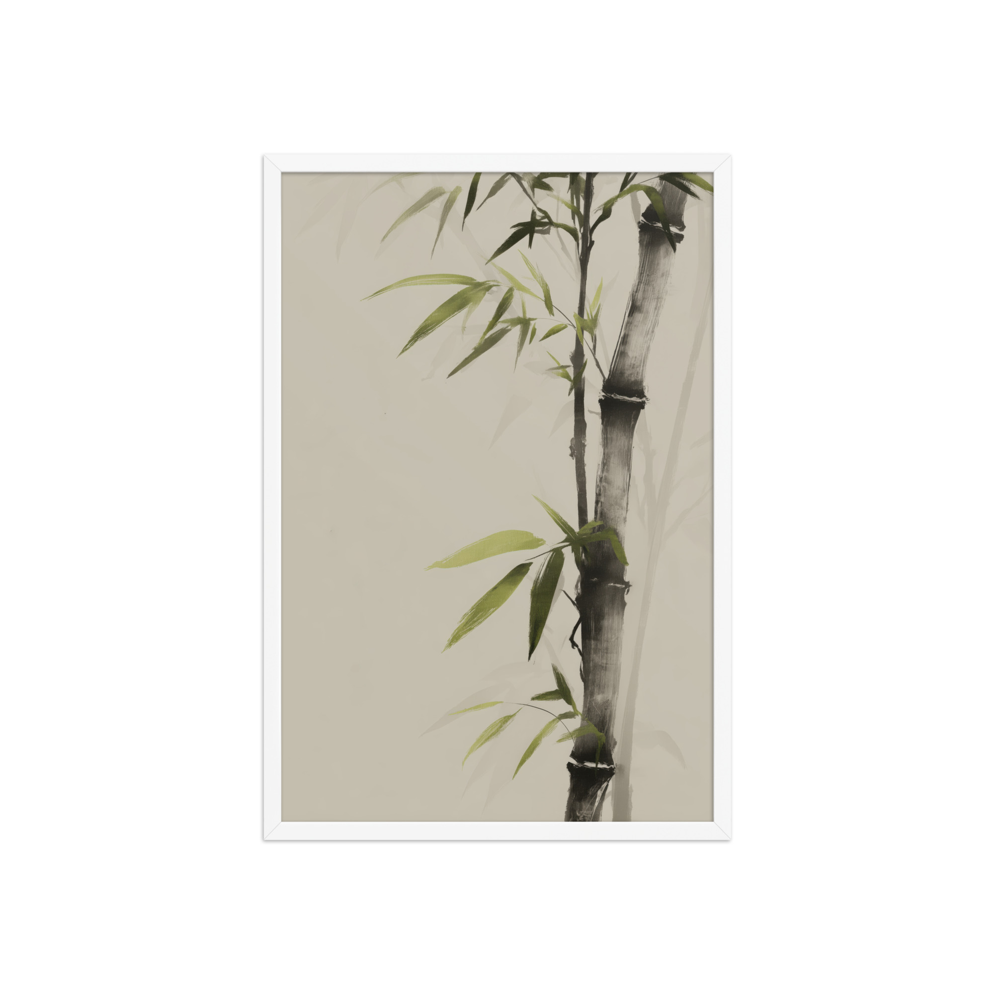 Bamboo Silence — Sumi-e Botanical Zen Wall Decor — Framed Poster - Image 23