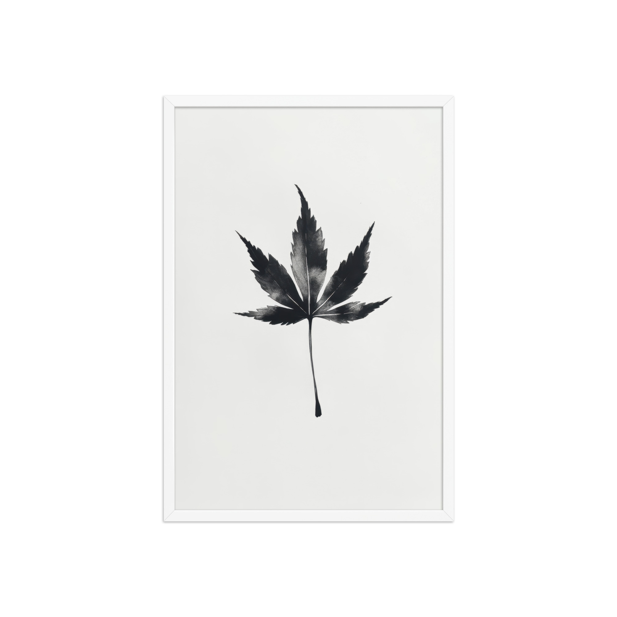 Ink Maple — Minimal Black Maple Leaf Wall Art — Framed Poster - Image 38