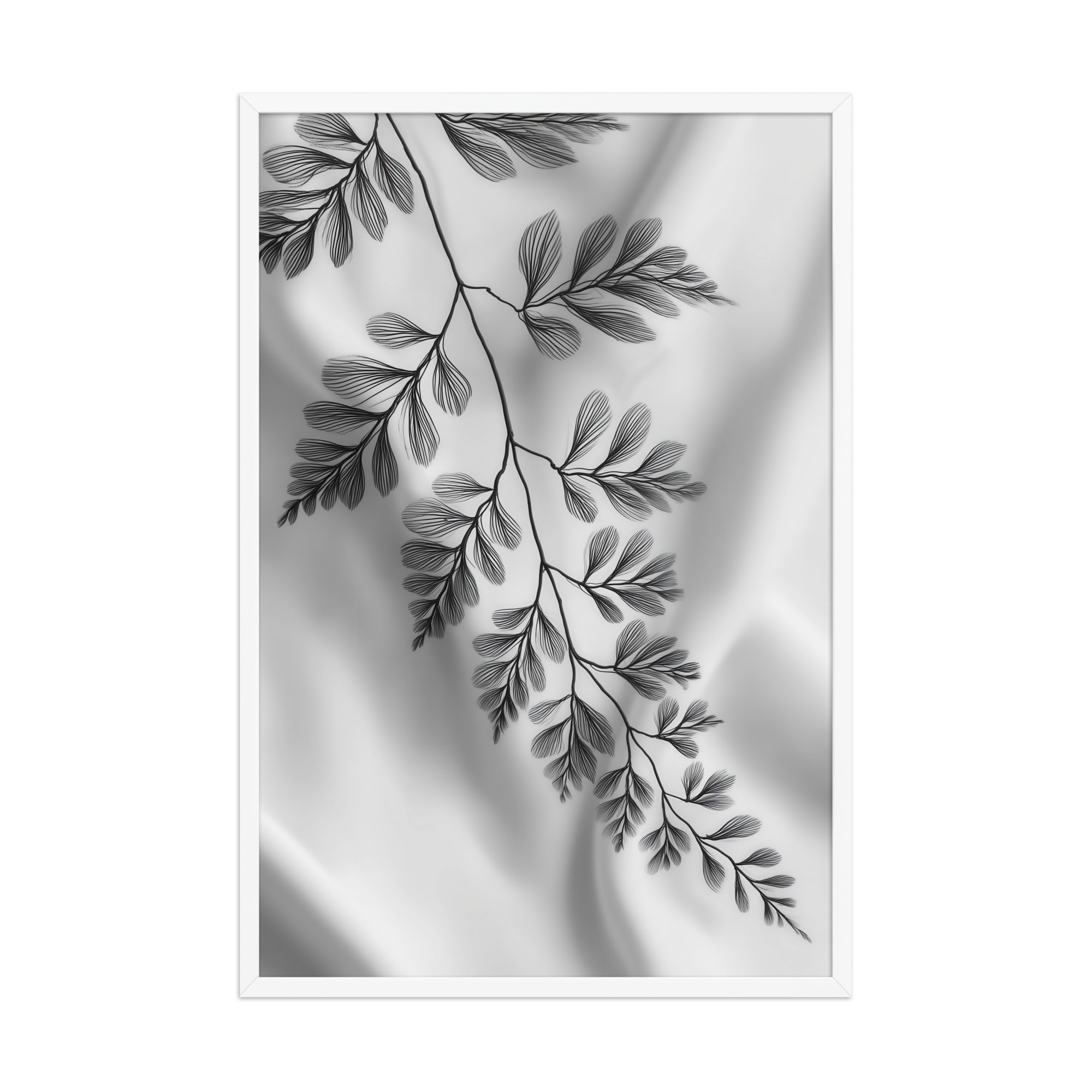 Fern of Still Shadows — Botanical Ink Wall Decor — Framed Poster - Image 15