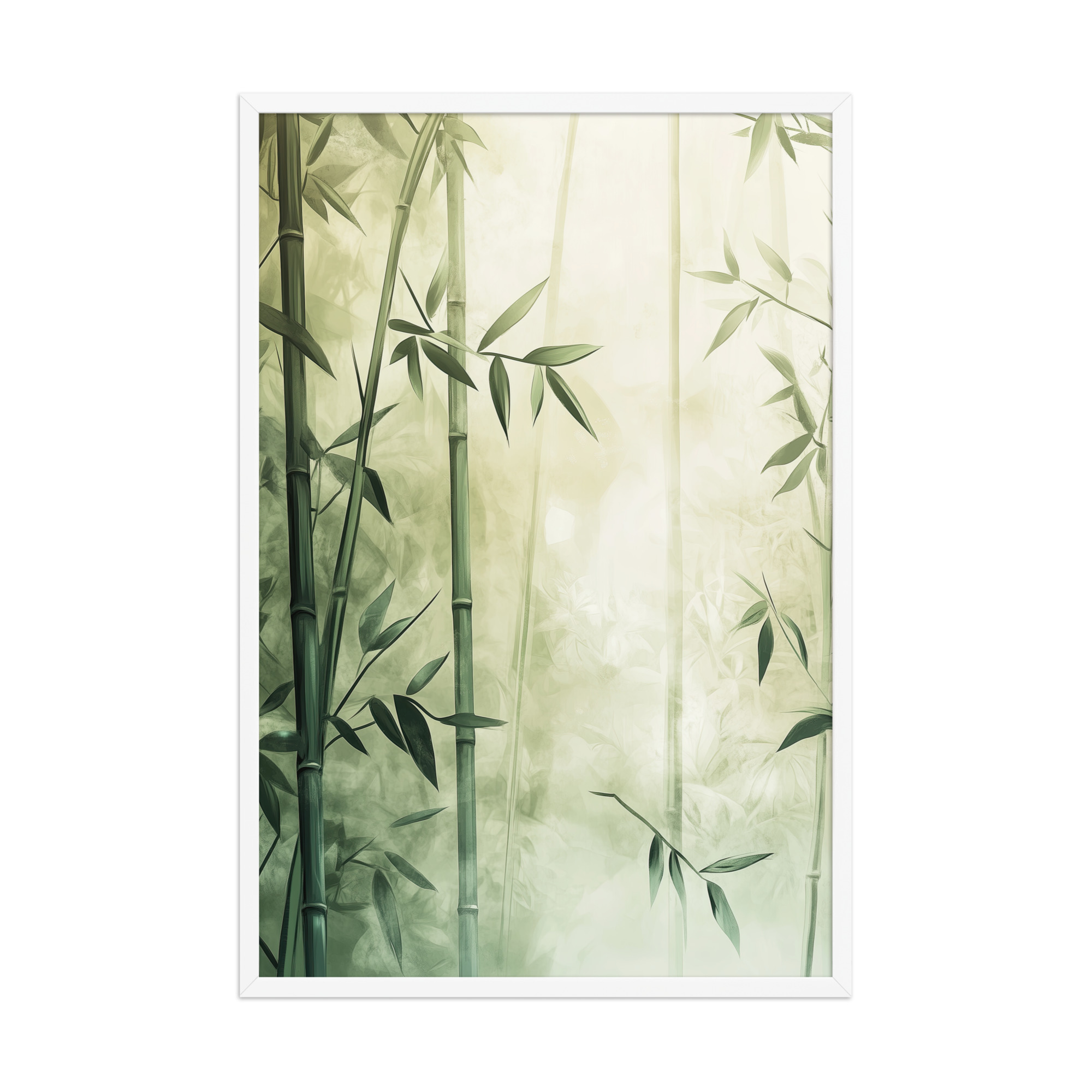 Whispering Bamboo Forest — Japandi Nature Botanical Wall Decor — Framed Poster - Image 18
