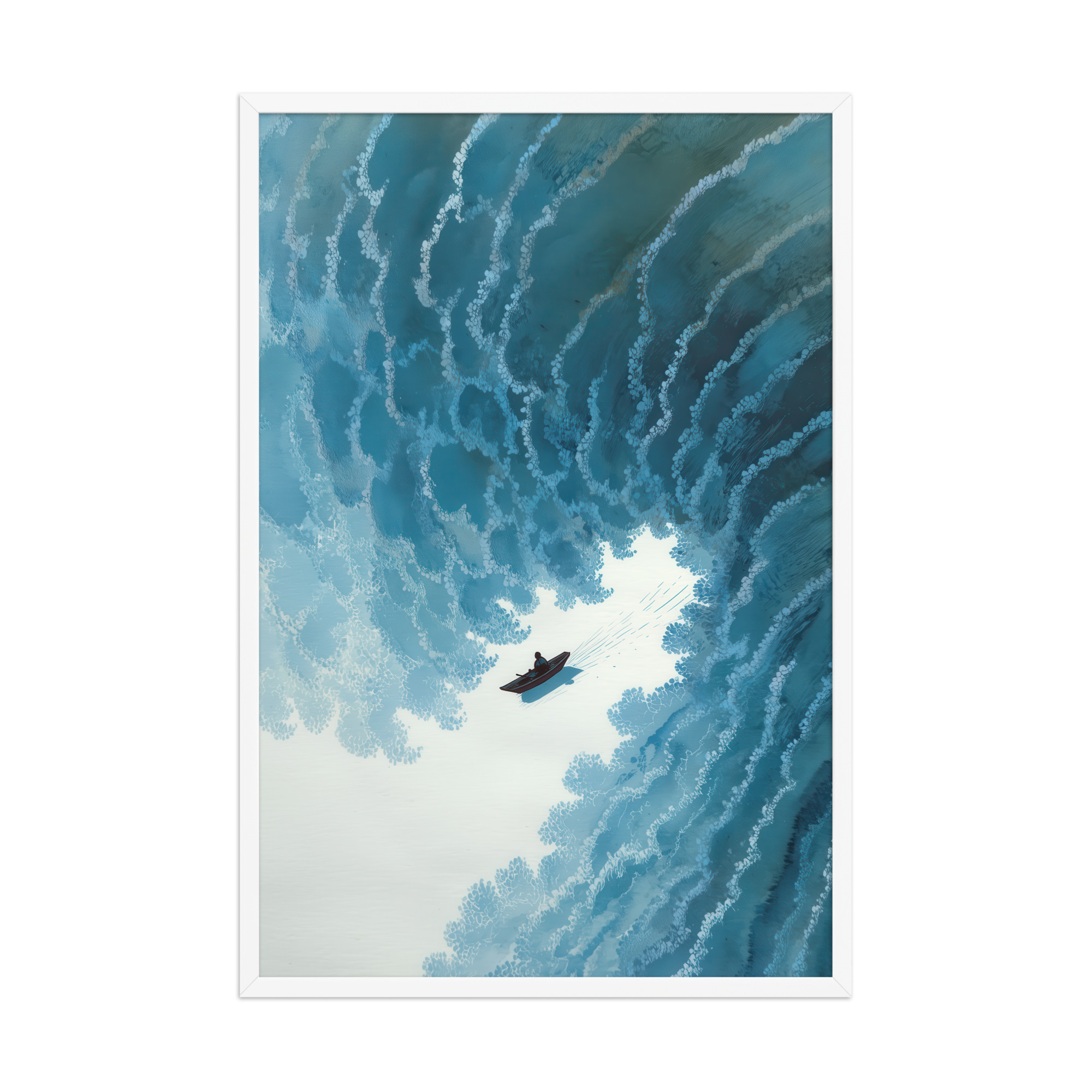 Through the Wave’s Eye – Ukiyo-e Wall Art Print – Framed Poster - Image 24