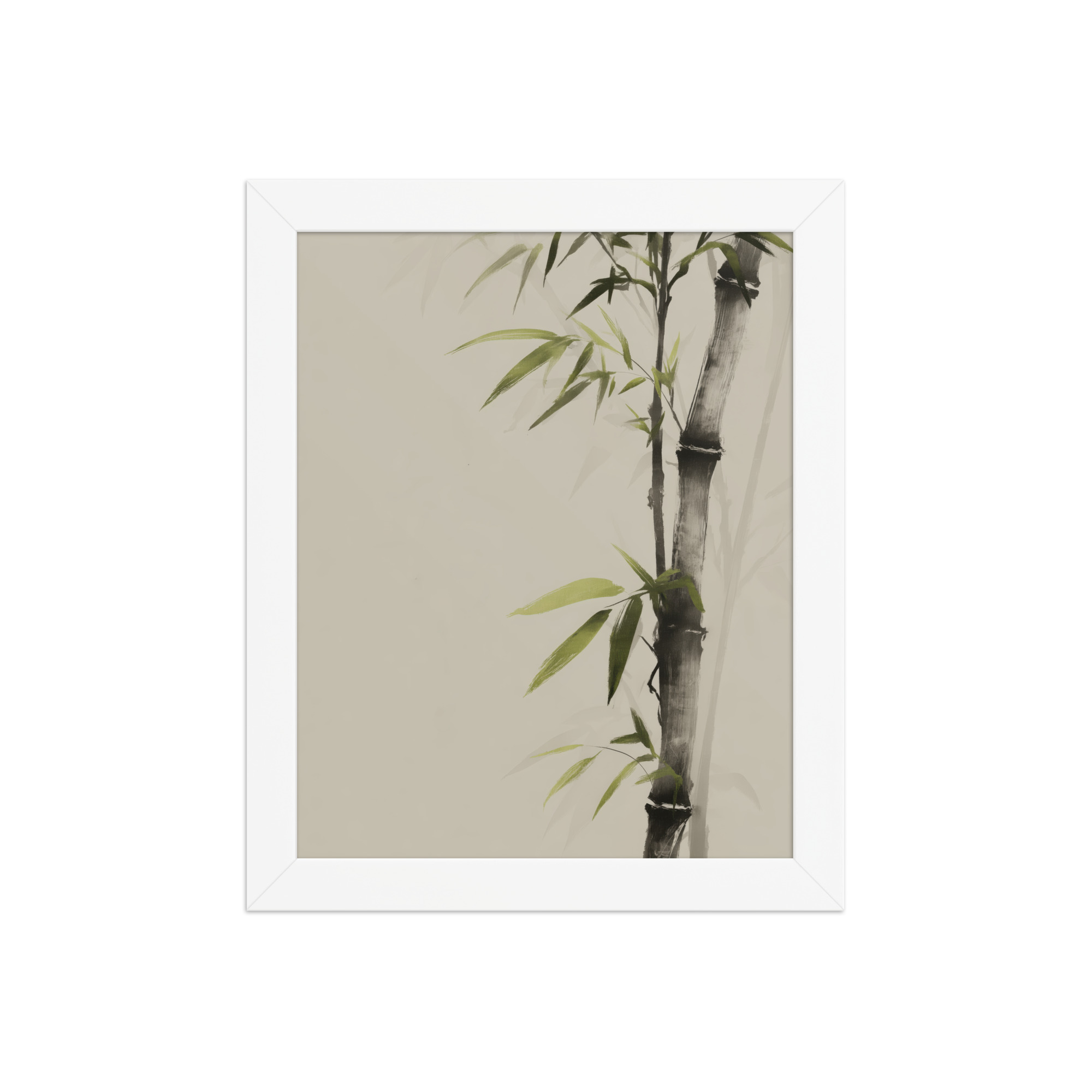 Bamboo Silence — Sumi-e Botanical Zen Wall Decor — Framed Poster - Image 17