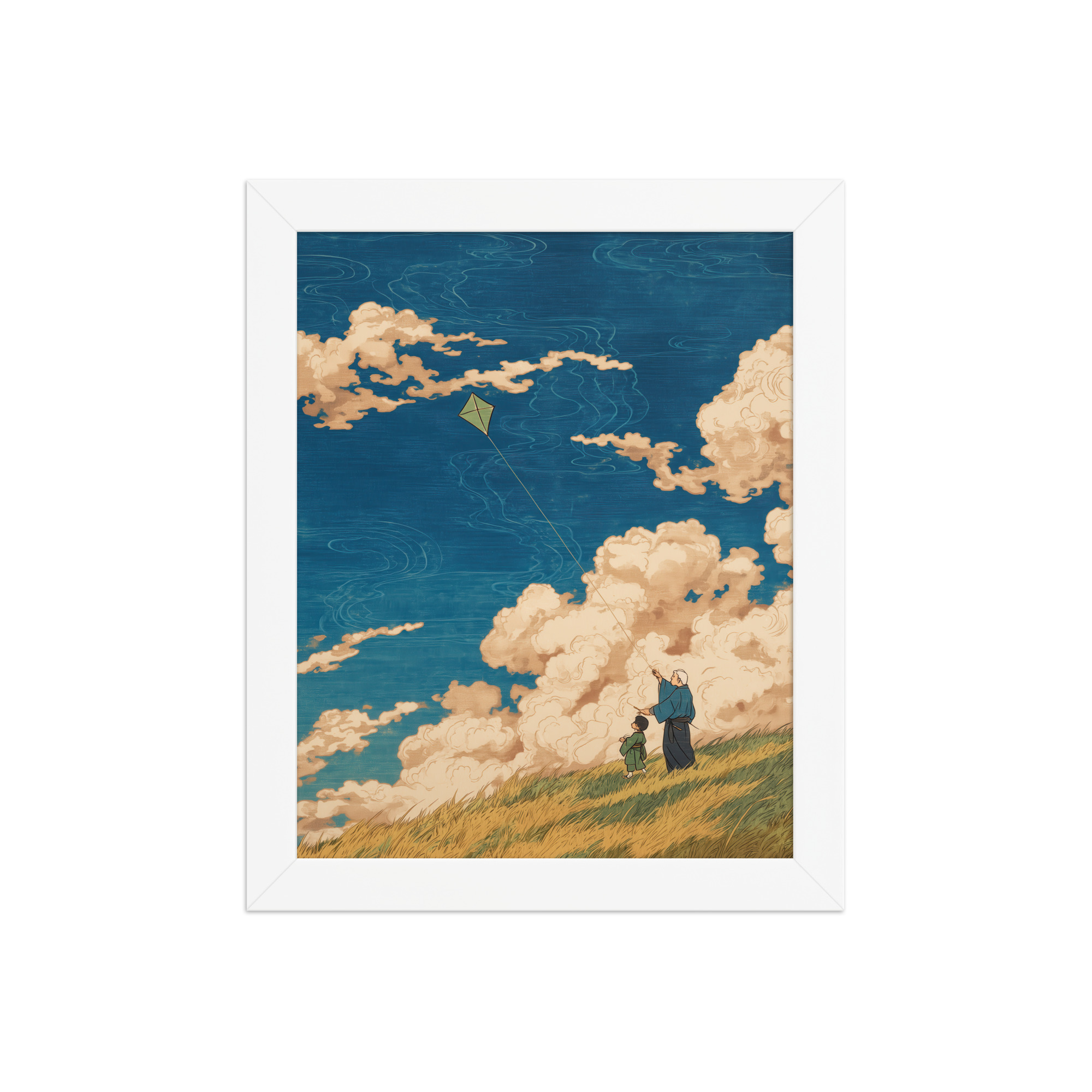 Skybound Whispers – Ukiyo-e Wall Art Print – Framed Poster - Image 17